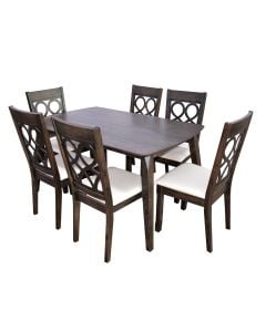 Dinning Set with 6 Chairs 3D-EVERDAY-6