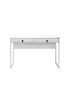 Adore Desk with 2 Drawers White 120x77x60 cm CMS-912-DD-1