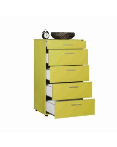 Chest of Drawers with 5 Drawers Green 44x60x108 cm SFN-550-YY-1