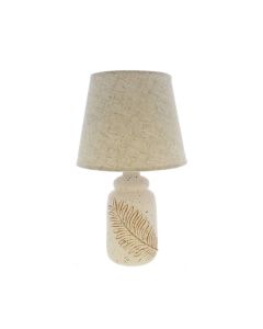 Decore Ceramic Table Lamp Beige & Gold 20x35 cm 604-01863