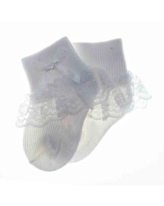 Baby Girls Socks with Lace 0-3M/6-9M