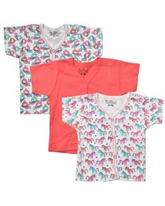 Kids Land Baby Girls T-Shirt Set 3 Pieces 6-24M