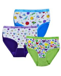 Shadia Girls Underwear Set 3 Pieces Size 4/6 - 10/12