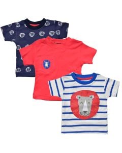 Bebe Crece Baby Jongens T-Shirt Set 3 Stuks 0-9M